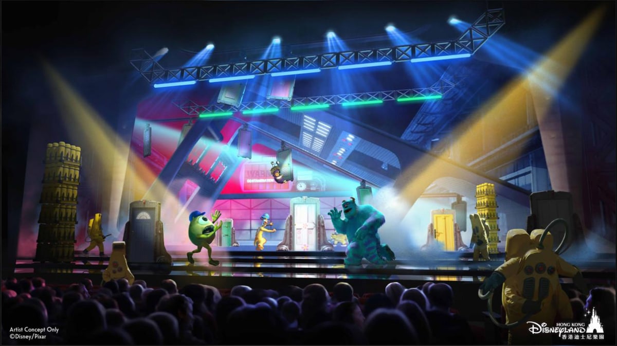 Artist concept for Ultimate Pixar Adventure at Hong Kong Disneyland